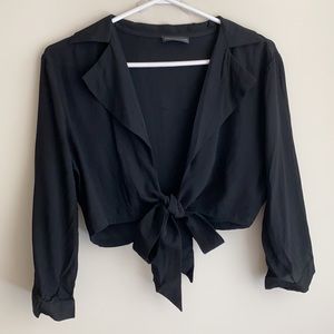 Hollywood Boutique Cropped Blouse, L